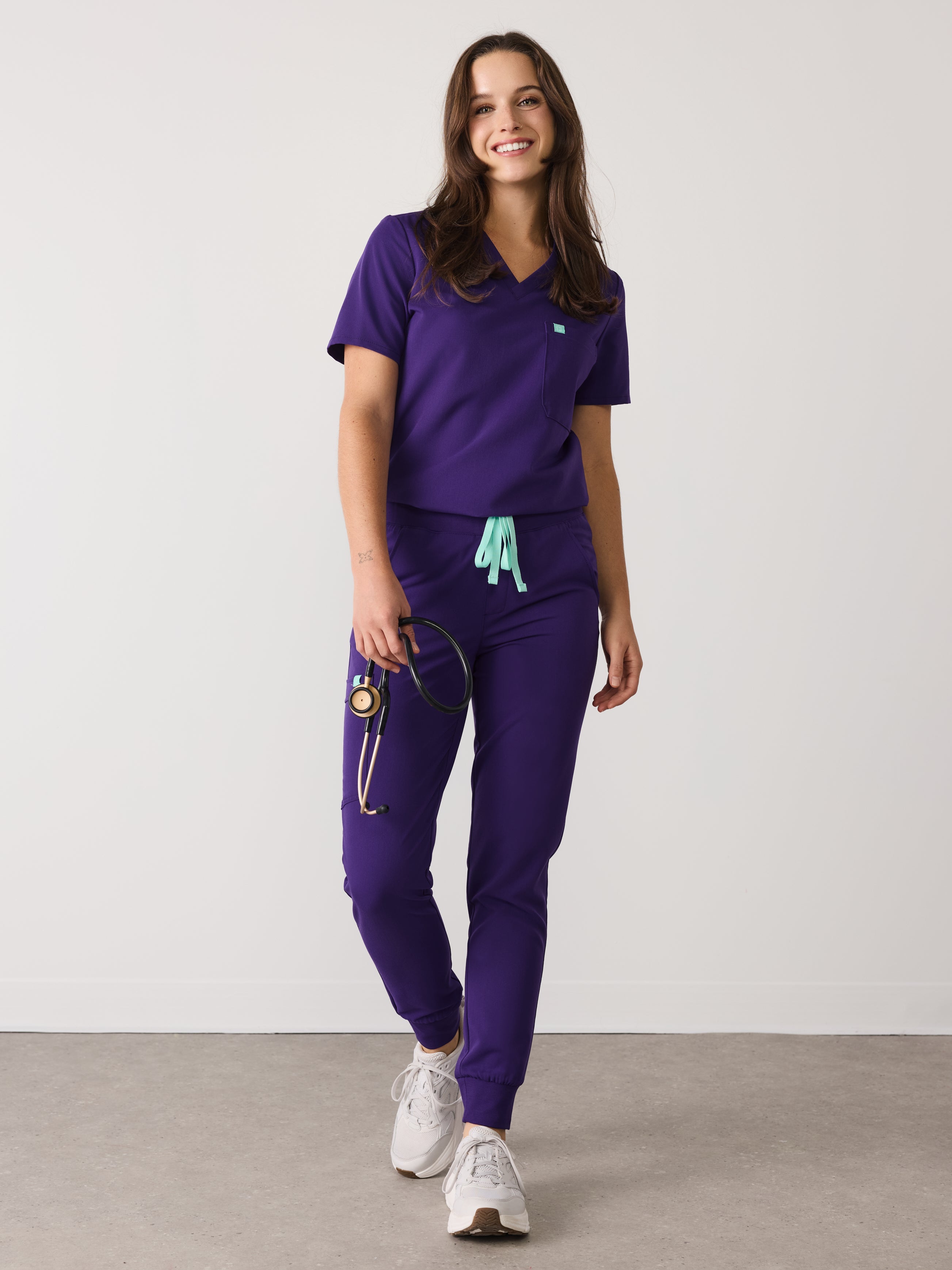 DEMI RE-GARDE™ - MIDNIGHT VELVET - Jogger Scrub Pants - SILVADUR™ - Final Sale