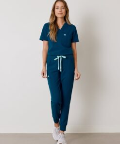 DEMI RE-GARDE™ - OPAL BLUE - Jogger Scrub Pants - SILVADUR™