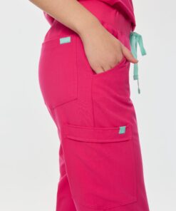Alternative view of DEMI RE-GARDE™ - PINK CRUSH - Jogger Scrub Pants - SILVADUR™
